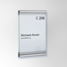 Laden Sie das Bild in den Galerie-Viewer, ECOCLIX Türschild, zwei Leisten